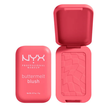 Nyx Professional Makeup Buttermelt Powder Blush, Fade And Transfer-Resistant Blush, Up To 12Hr Make Up Wear, Vegan Formula - Sooner The Butta