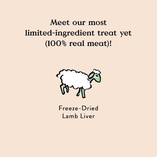 Bocce'S Bakery Freeze Dried Lamb Liver Treats For Dogs - All-Natural, Freeze-Dried Treats Made With One Ingredient, Made In The Usa, 3 Oz