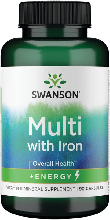 Swanson Active One Multivitamin With Iron 90 Capsules