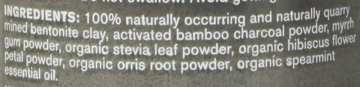 Invitamin Natural Whitening Activated Charcoal Powder For Teeth And Gums (Spearmint) : Health & Household