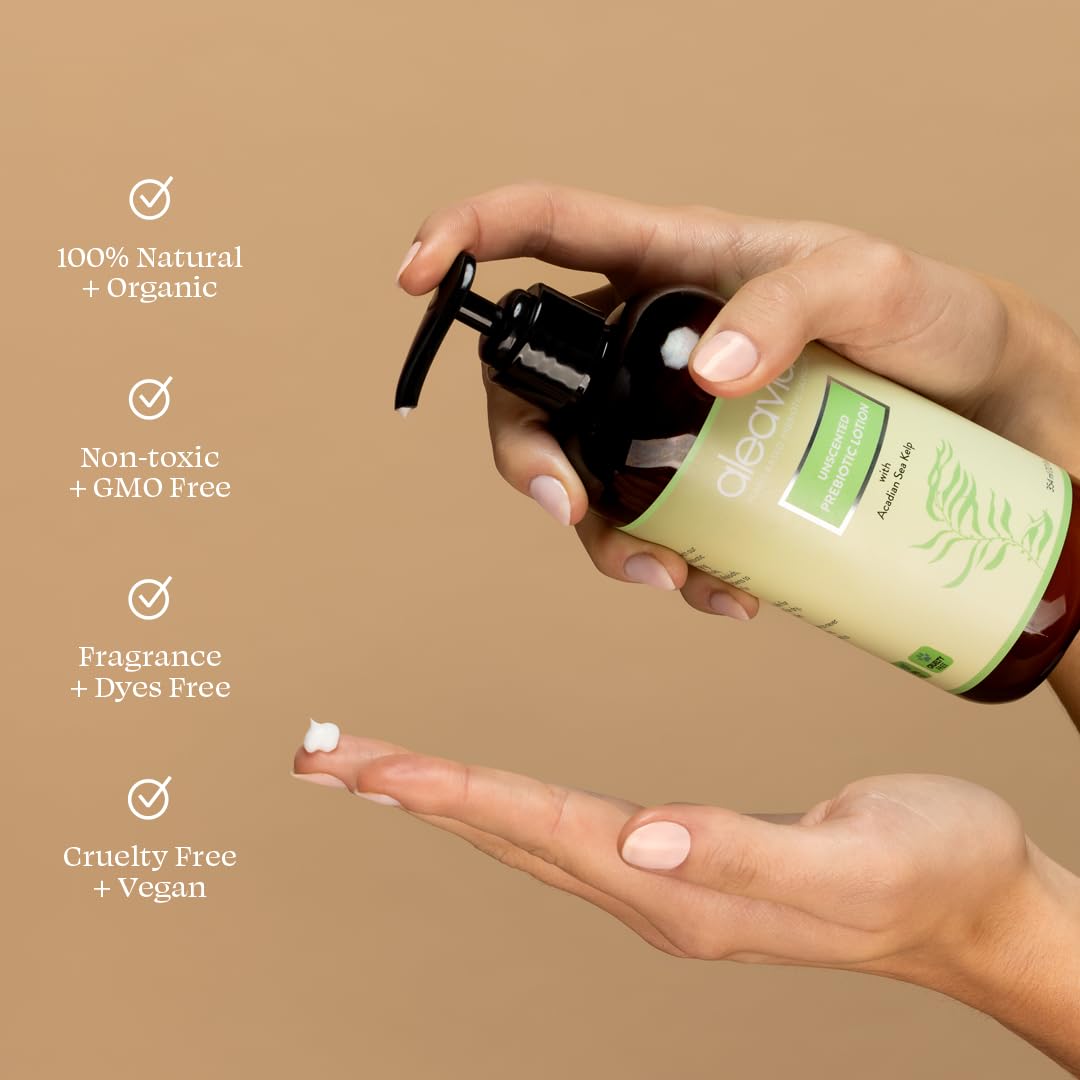 Aleavia Orchid Prebiotic Body Lotion – Lightly Scented, All-Natural Moisturizing Body Lotion With Organic Essential Oils For Soft, Smooth Skin – 12 Oz : Beauty & Personal Care