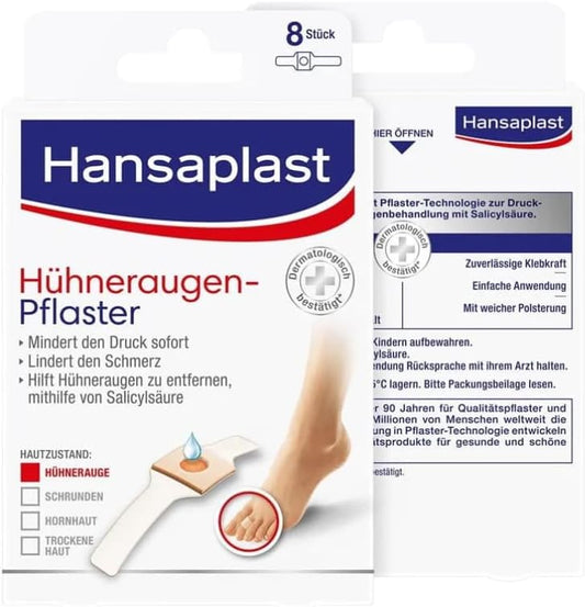 Hansaplast Set Of 8 Corn Plasters With Salicylic Acid