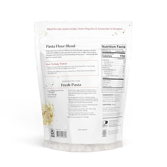 King Arthur Pasta Flour Blend, Finely Ground, 3 Lb,White