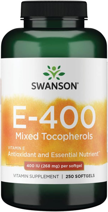 Swanson Vitamin E Mixed Tocopherols 400 Iu (268 Milligrams) 250 Sgels