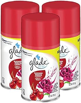 Glade Automatic Spray Air Freshener Refill , 3Units (Blooming Peony and Cherry) : Health & Household