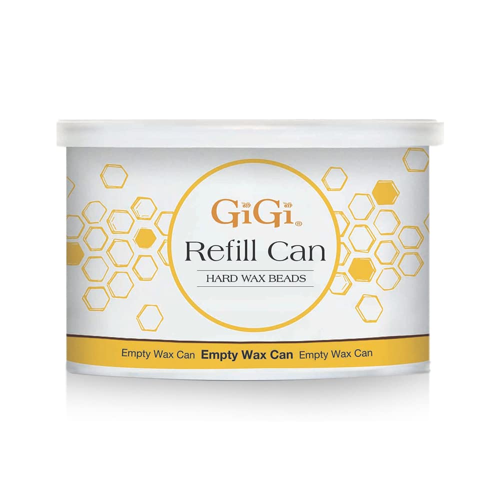 GiGi Hard Wax Beads Refill Can, 14 oz, empty wax can for wax beads