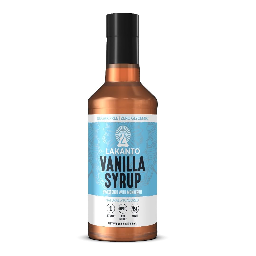 Lakanto Simple Flavoring Syrup (Vanilla, 16.5 Fl Oz (Pack of 1))