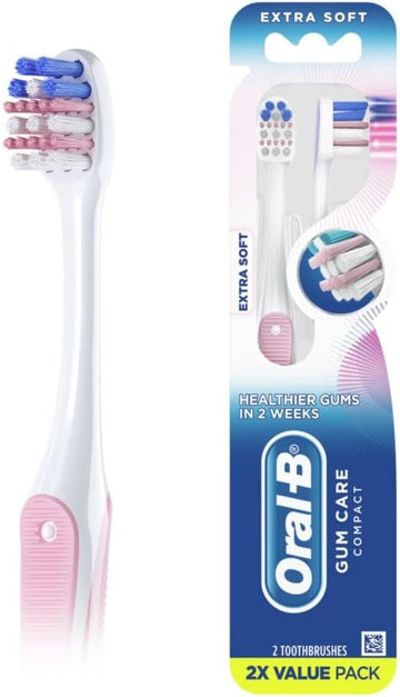 Oral-B Gum Care Sensitive Toothbrushes, Extra Soft, 2 Count