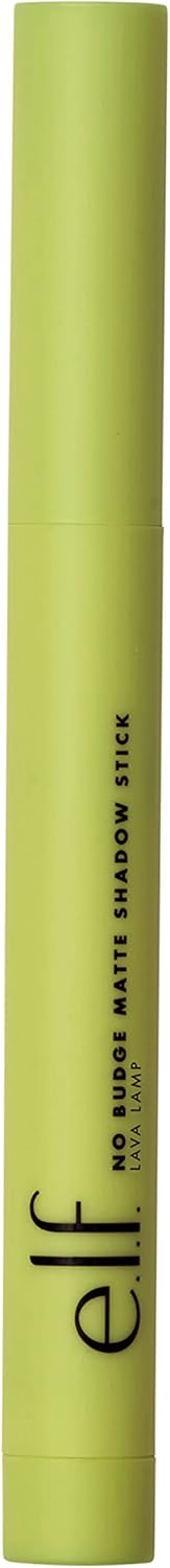 E.L.F. Cosmetics No Budge Matte Eyeshadow Stick, One-Swipe Cream Eyeshadow Stick, Long-Wear & Crease Resistant, Matte Finish, Lava Lamp