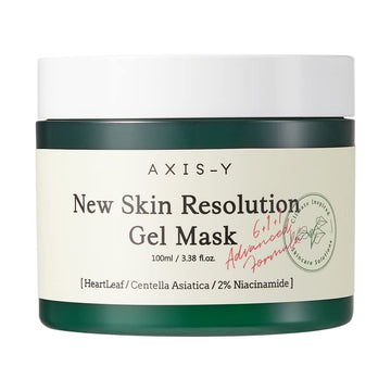 Axis-Y New Skin Resolution Gel Mask 100Ml / 3.38 Fl. Oz | Skincare Face Mask | Heartleaf | Niacinamide | Skin Soothing | Korean Skincare