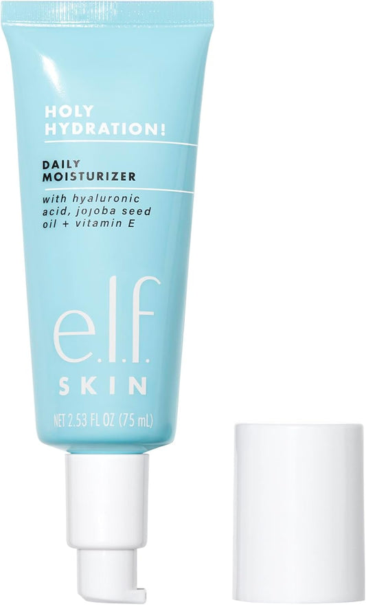 E.L.F. Skin Holy Hydration! Moisturizer Mini, Ultra-Hydrating Formula, Infused With Aloe, Jojoba Oil & Shea Butter, Vegan & Cruelty-Free