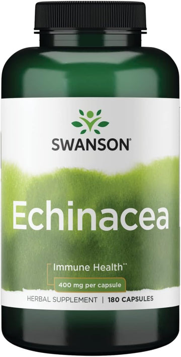 Swanson Echinacea 400 Milligrams 180 Capsules