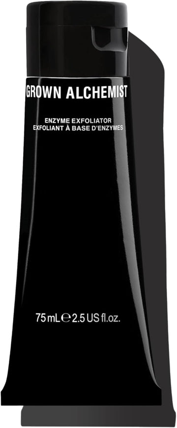 Grown Alchemist Enzyme Exfoliator - Exfoliating Face Wash, Sweet Almond - Natural Oils Facial Exfoliant With Papaya Enzymes & Vitamin C, Revitalises, Brightens, Sooths - Hydrating Face Wash 75 Ml