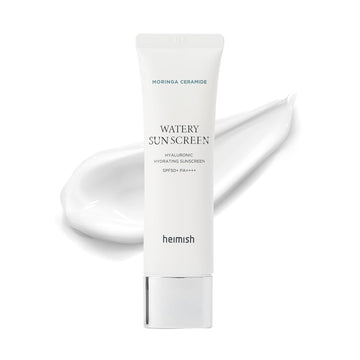 Heimish Moringa Ceramide Hyaluronic Hydrating Watery Sunscreen - Spf Face Moisturiser, Daily Sunscreen For Face, Broad Spectrum Spf 50, Non-Greasy, Lightweight With Hyaluronic Acid, 1.7Fl.Oz/50Ml