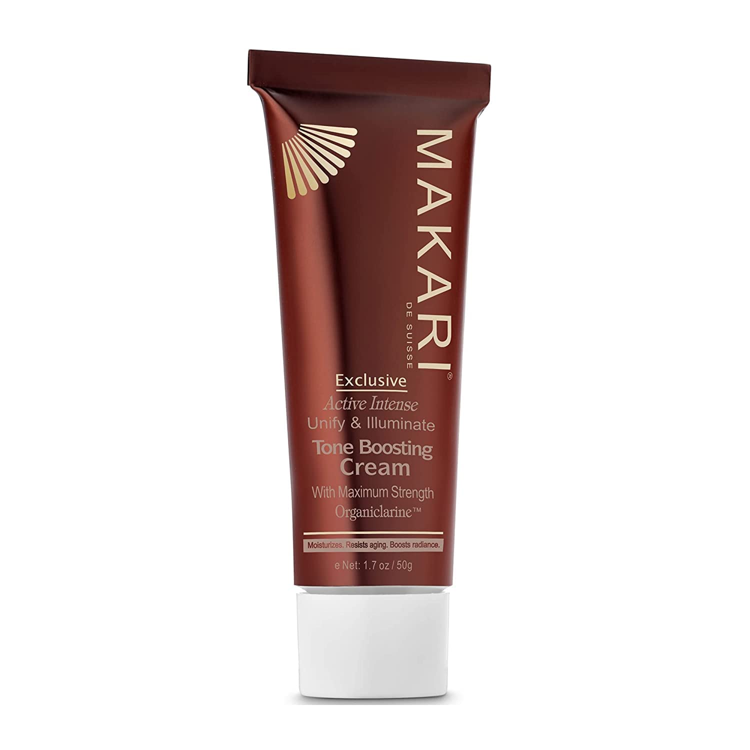 Makari Exclusive Active Intense Tone Boosting Face Cream (1.7 Oz) | Skin-Brightening Facial Cream | Moisturizes And Softens | Smoothens Fine Lines & Wrinkles | For Dry, Normal, And Maturing Skin