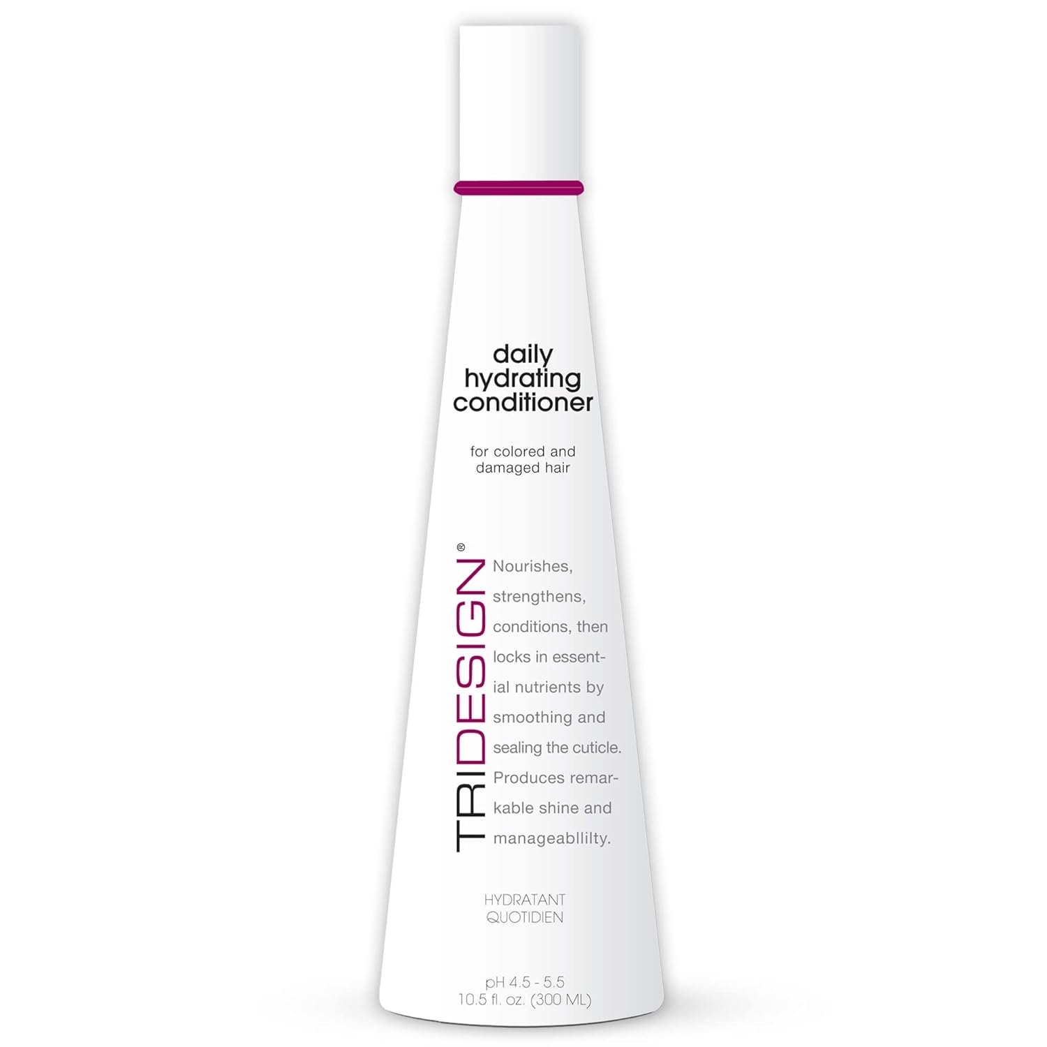 Tri Design Hydrating Conditioner For Women - Extra Moisturizing, Restorative Conditioner For Dry, Damaged, And Colored Hair - Adds Luminous Volume And Healthy Shine - 10.5 Fluid Oz