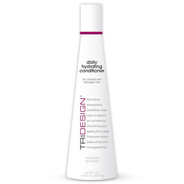 Tri Design Hydrating Conditioner For Women - Extra Moisturizing, Restorative Conditioner For Dry, Damaged, And Colored Hair - Adds Luminous Volume And Healthy Shine - 10.5 Fluid Oz