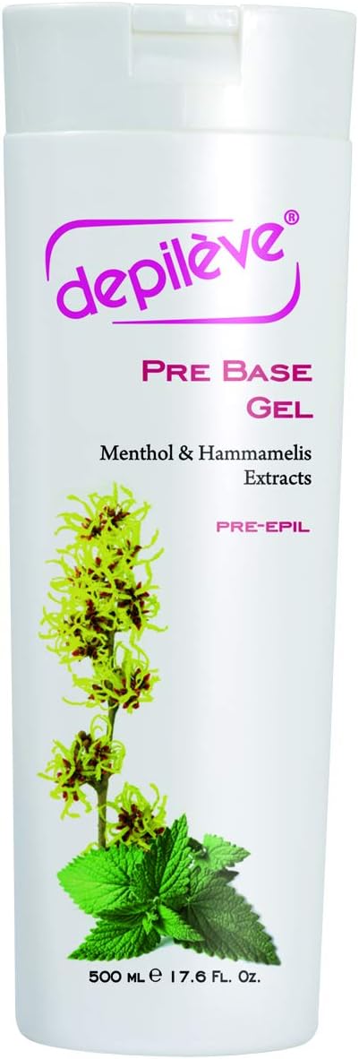 Depileve Pre Base Gel For Hair Removal Waxing - Reduces Pain Sensation - 17 Oz : Beauty & Personal Care