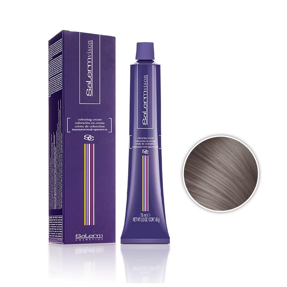 Salermvison Hair Coloring Cream #9.11 Extra Light Intense Ash Blonde, 2.3 Ounce / 75 Milliliter