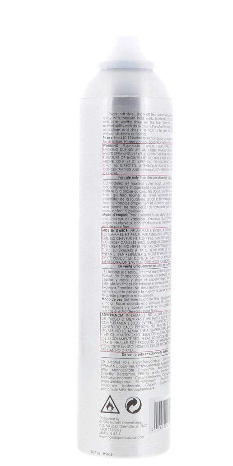 Shape N Hold Flat Iron Hairspray 10 Ozq : Hair Sprays : Beauty & Personal Care