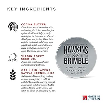 Hawkins & Brimble Hawkin'S Beard Balm Conditioner, 50 Ml : Beauty & Personal Care