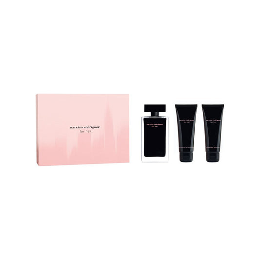 Narciso Rodriguez For Her 3Pc Holiday Set (3.3 Ounce Eau De Toilette, 2.5 Ounce Body Lotion, 2.5 Ounce Shower Gel) : Beauty & Personal Care