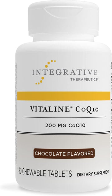 Integrative Therapeutics - Vitaline Coq10 (200Mg) - Supports Heart & Brain Health* - Chocolate Flavored - 30 Chewable Wafers