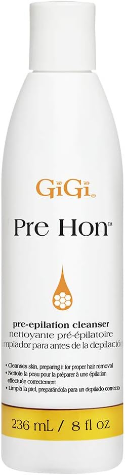 Gigi Pre-Epilation Cleanser & Nano Tech Hair Remover, Hair Removal Cleanser & Pre-Waxing Treatment, 8 Fl Oz : Beauty & Personal Care
