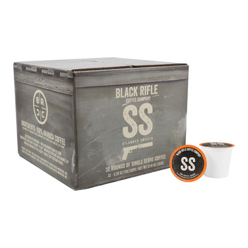 Black Rifle Coffee Company Silencer Smooth, Light Roast Coffee Rounds, 50 Single Serve Coffee Pods