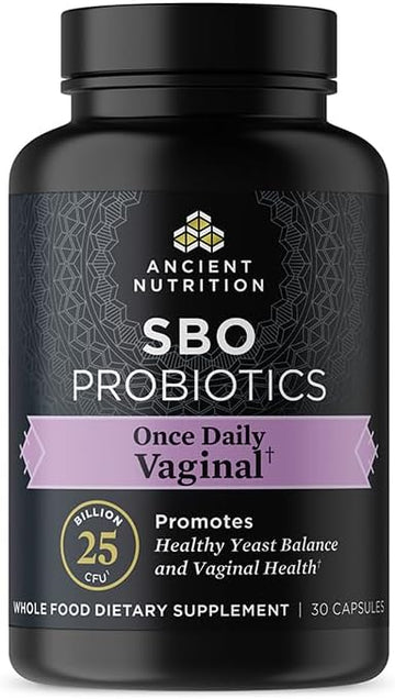 Ancient Nutrition Probiotic For Women, Once Daily Women'S Probiotics For Vaginal Health, 30Ct, Healthy Yeast Balance For Feminine Care, Made With Cranberry And Apple Cider Vinegar, 25 Billion Cfus