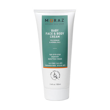 Moraz Natural Polygonum Herbal Extract, Jojoba And Sea Buckthorn Oils Face & Body Cream For Baby, Soothes And Protects Babies' Skin