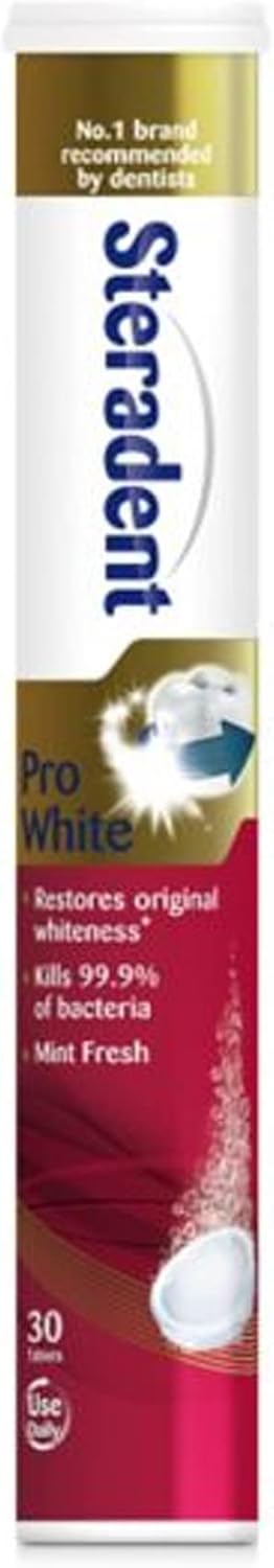 Steradent Pro 3 In 1 Tablets - Pack Of 30, Total 180
