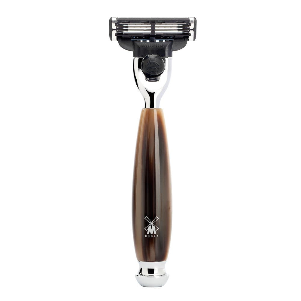 Mühle Vivo Shaving Razor (Compatible With Gillette Mach3, Horn Brown) : Beauty & Personal Care