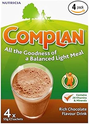 Complan Chocolate Flavour Nutritional Drink 4 X 55G : Amazon.co.uk: Health & Personal Care
