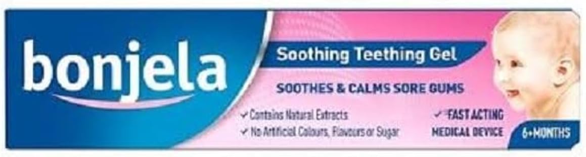 Bonjela Baby Teething Gel for 6 Months+ Infants to Help Relieve Common Teething Symptoms, 15g