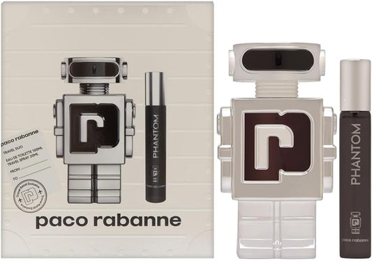Paco Rabanne Phantom Men Edt Spray 100Ml + Travel Spray 20Ml