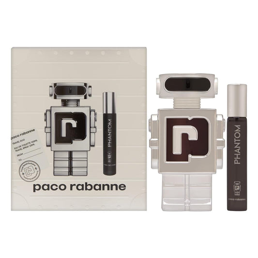 Phantom By Paco Rabanne For Men 2 Piece Set Includes: 3.4Oz Eau De Toilette Spray + 0.68 Oz Eau De Toilette Spray : Beauty & Personal Care