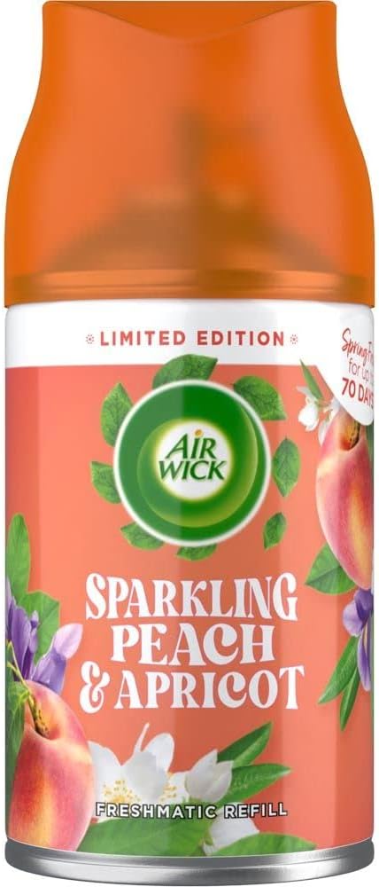 Air Wick Freshmatic Air Freshener Spray Starter Kit (1 Gadget + 1 Refill) Automatic Sprayer, Sparkling Peach and Apricot Scent for Home and Office Fragrance : Health & Household