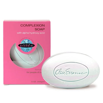 Clear Essence Anti-Aging Complexion Soap W/Alpha Hydroxy Acid - Cleansing And Exfoliating Soap Bar - Anti Aging And Acne Bar - Dermatologist Tested - All Skin Types (5 Oz.)