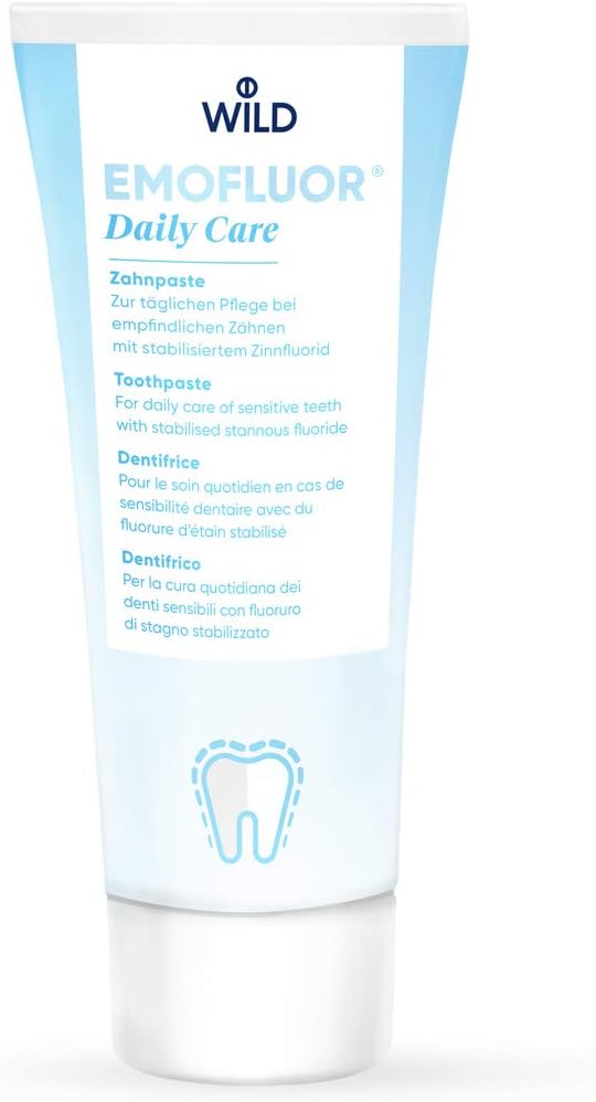 Emofluor Daily Care Toothpaste, for Daily Care of Sensitive Teeth, with stabilised stannous Fluoride : Amazon.co.uk: Health & Personal Care