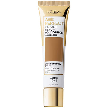 L'Oreal Paris Age Perfect Radiant Serum Foundation With Spf 50, Almond, 1 Ounce