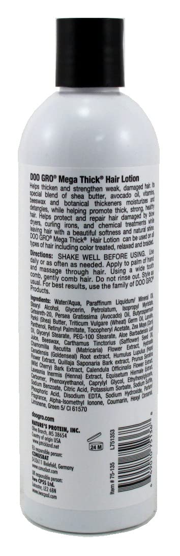 Doo Gro Hair Lotion Mega Thick 12 Ounce (355Ml) : Beauty & Personal Care