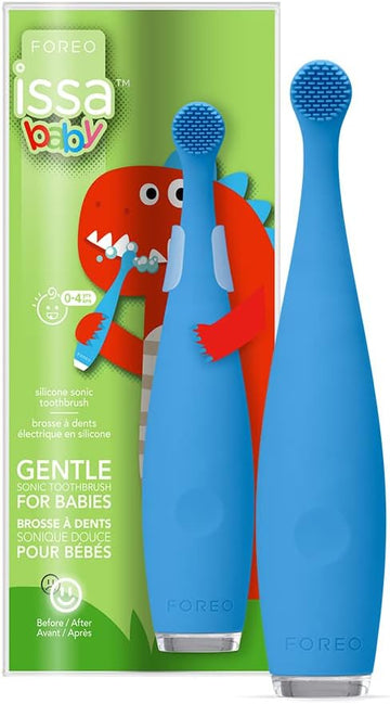 Foreo Issa Baby Soft Sonic Toothbrush For Babies 0-4 Years, Strawberry Rose Lion