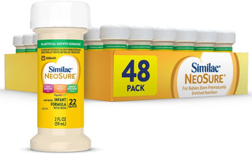 Similac NeoSure Premature Post-Discharge Infant Formula, Ready-to-Feed Baby Formula, 2-fl-oz Bottle, Pack of 48