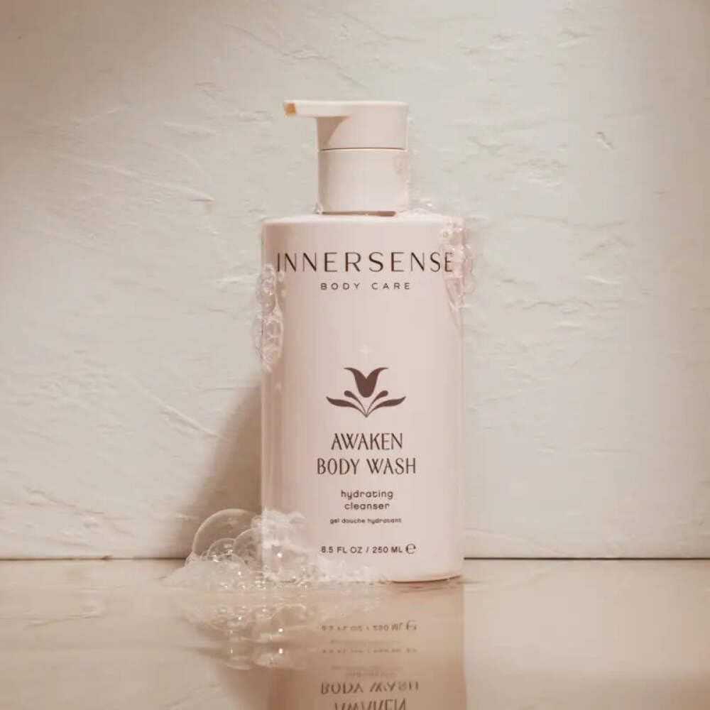 Innersense Organic Beauty - Awaken Body Wash | Avocado Oil, Vitamins B5, C + D To Gently Cleanse, Soften, Soothe Skin | Clean, Non-Toxic, Cruelty-Free | Paraben + Phthalate Free (8.5 Fl Oz | 250 Ml) : Beauty & Personal Care