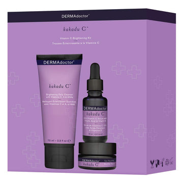 DERMAdoctor Kakadu C Vitamin C Brightening Kit, 3 piece kit : Beauty & Personal Care