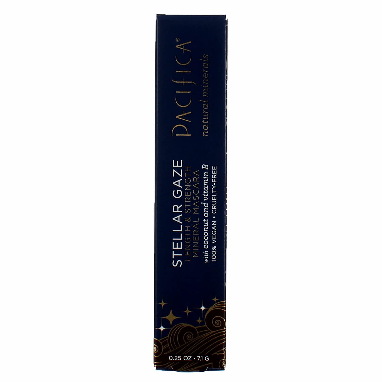 Pacifica Beauty Stellar Gaze Length & Strength Brown Mascara, For Volume and Length, Vitamin B + Coconut, Natural Lash Effect, Silicone, Sulfate + Paraben Free, Vegan and Cruelty Free