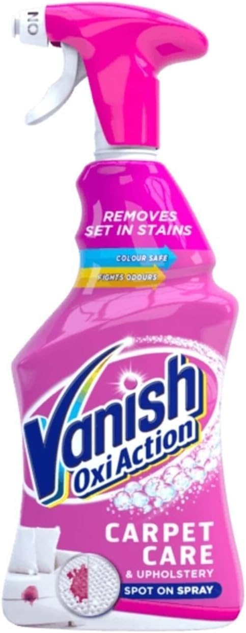 Vanish Oxi Action Powerspraycarpet and Upholstery Stain Remover 500 ml (Pack of Two)
