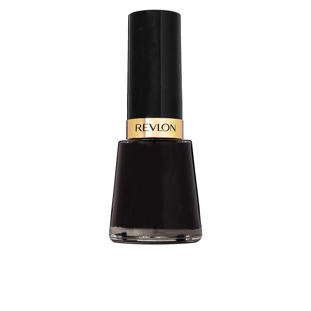 Revlon Nail Enamel, Chip Resistant Nail Polish, Glossy Shine Finish, In Black/Grey, 731 Knockout, 0.5 Oz