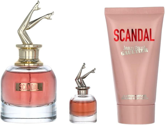Jean Paul Gaultier Scandal Eau De Parfum 50Ml Gift Set 2023 (Contains 50Ml Edp, 75Ml Body Lotion And Miniature)